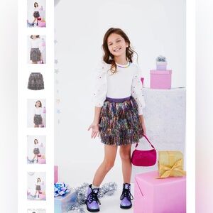 Lola + The Boys tinsel skirt